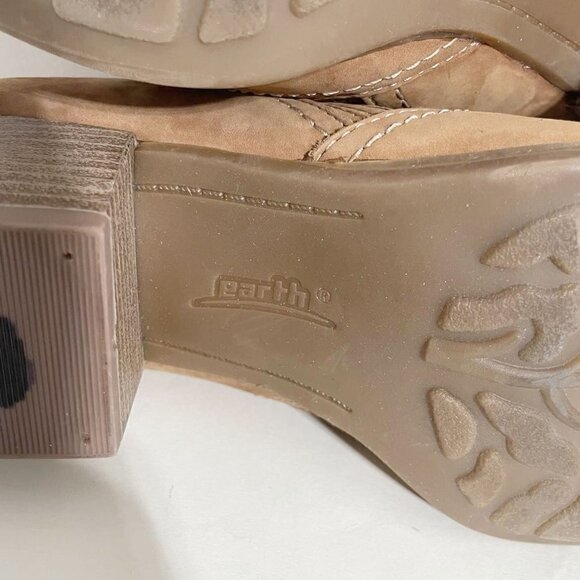 Earth 8 Shoes Clog Slip On Slide Mules Studded Boho Western Mules - Picture 8 of 8